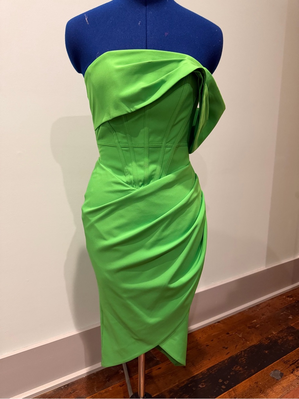 Lavish Alice off shoulder midi dress